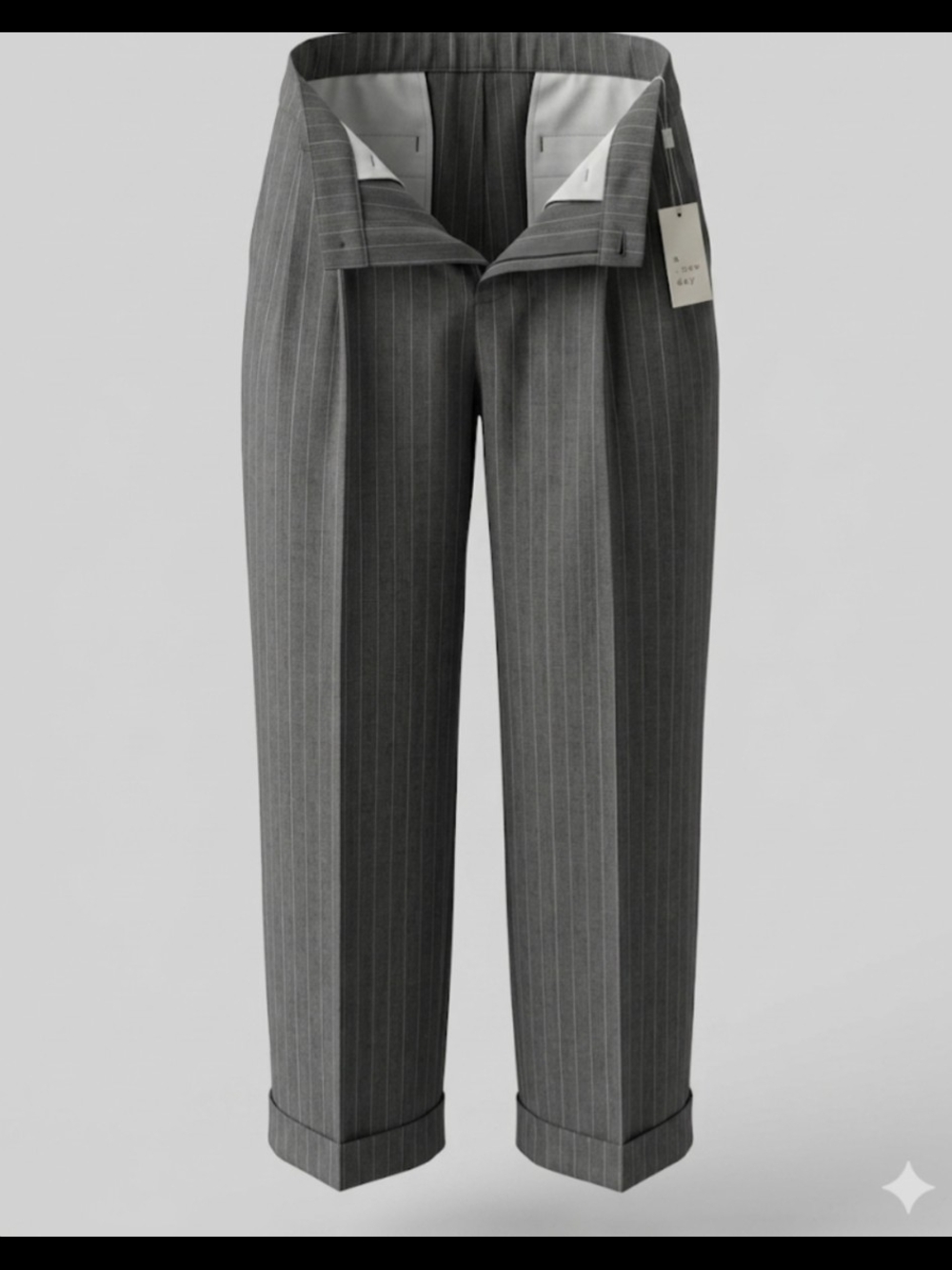 a new day Women’s Gray Pinstripe Trousers